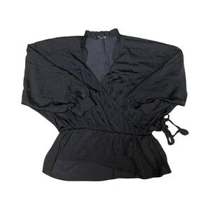 Andrew Marc-long sleeve top size medium-Worn once-tie on the waist🖤 SIZE m